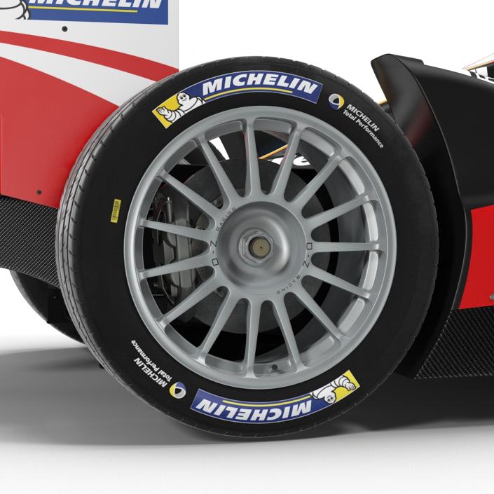 Formula E Race Car Mahindra Rigged 3D model