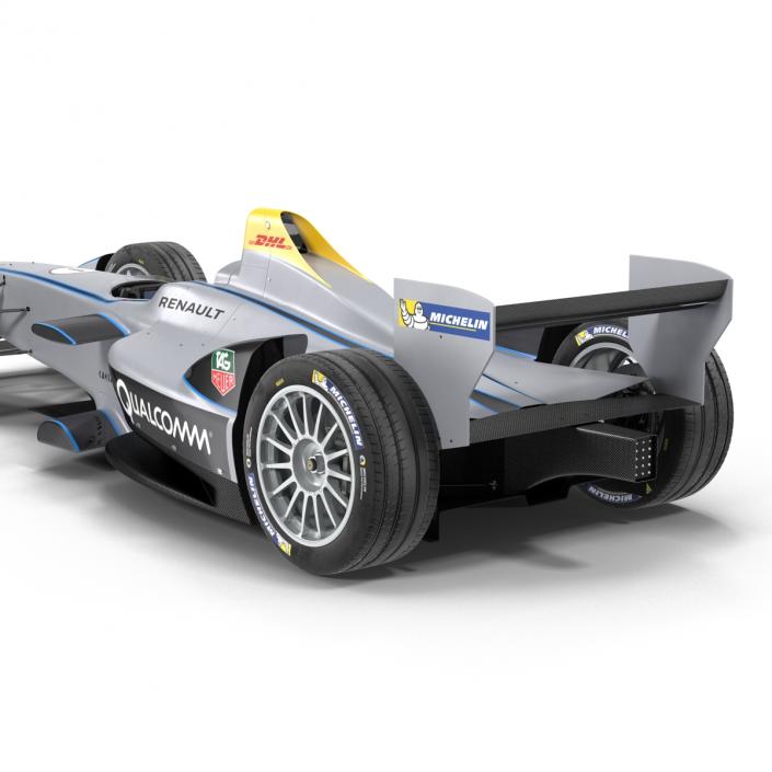 Formula E Race Car Qualcomm 3D