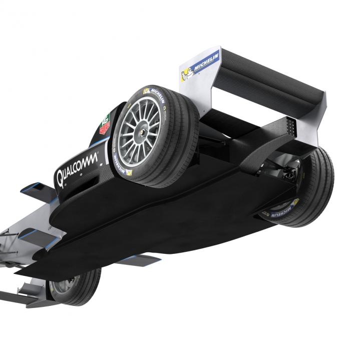 Formula E Race Car Qualcomm 3D