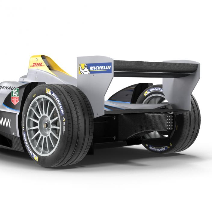 Formula E Race Car Qualcomm 3D