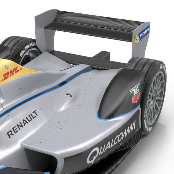 Formula E Race Car Qualcomm 3D