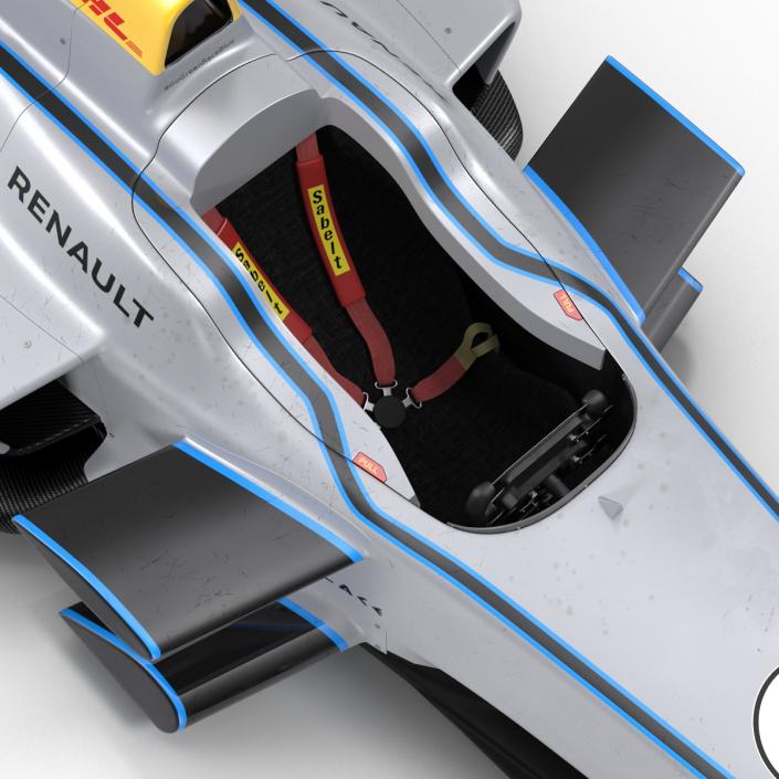 Formula E Race Car Qualcomm 3D