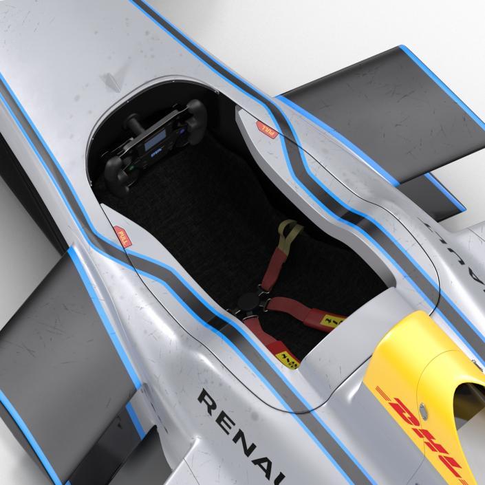 Formula E Race Car Qualcomm 3D