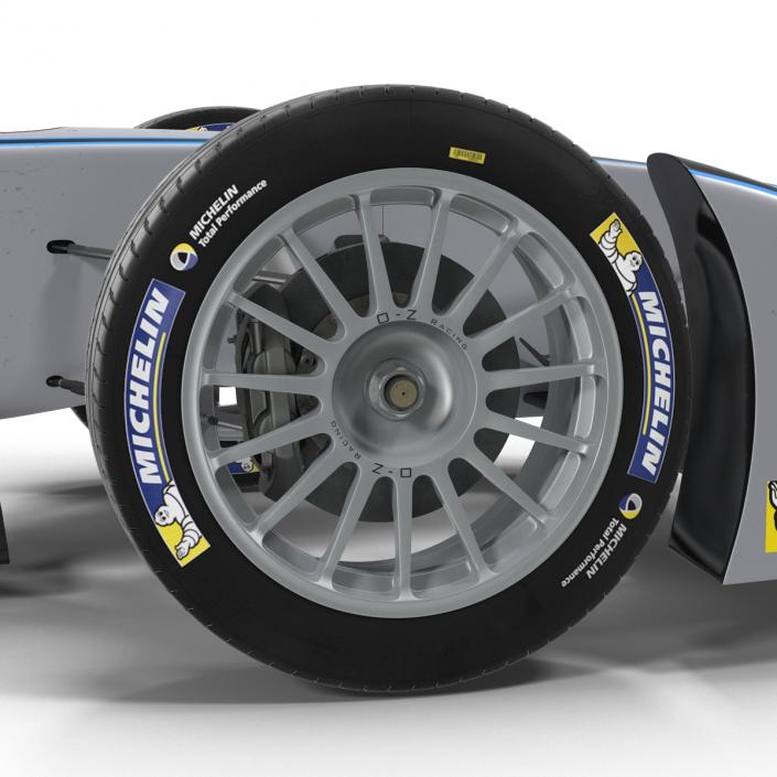 Formula E Race Car Qualcomm 3D