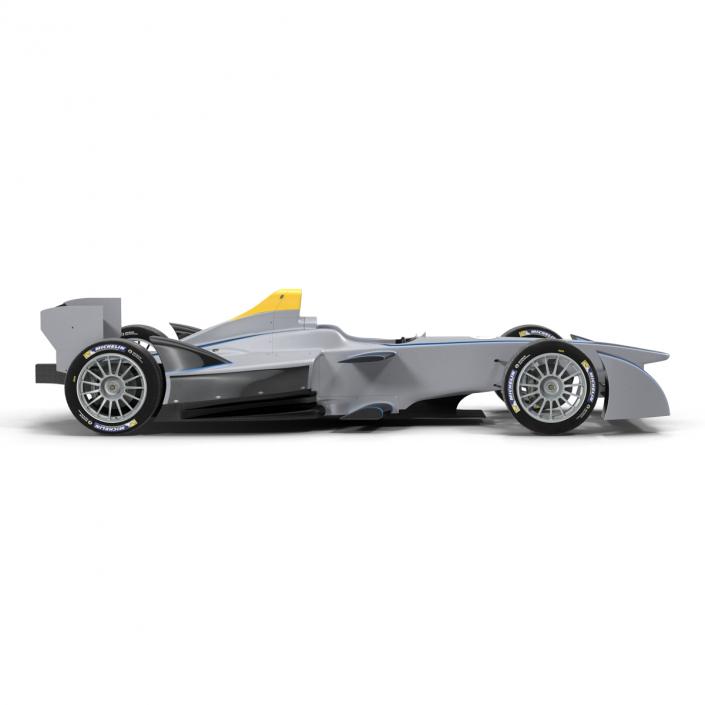 3D model Formula E Race Car Generic 3 Rigged