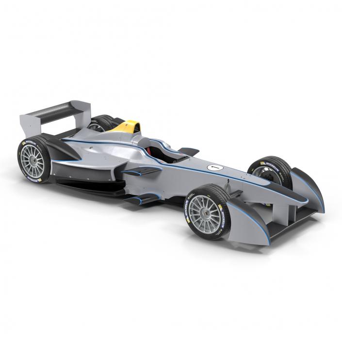 3D Formula E Race Car Generic 3 model