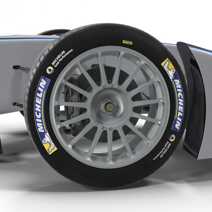 3D Formula E Race Car Generic 3 model