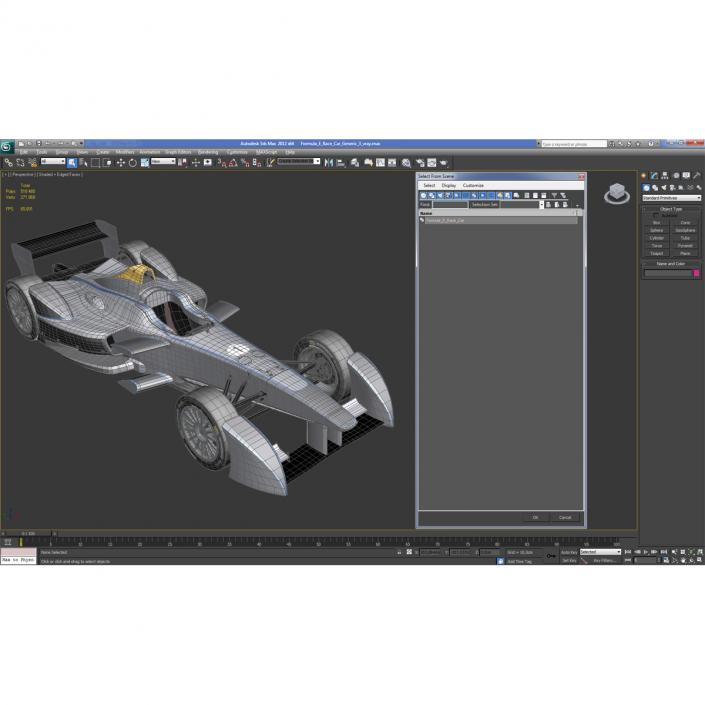 3D Formula E Race Car Generic 3 model