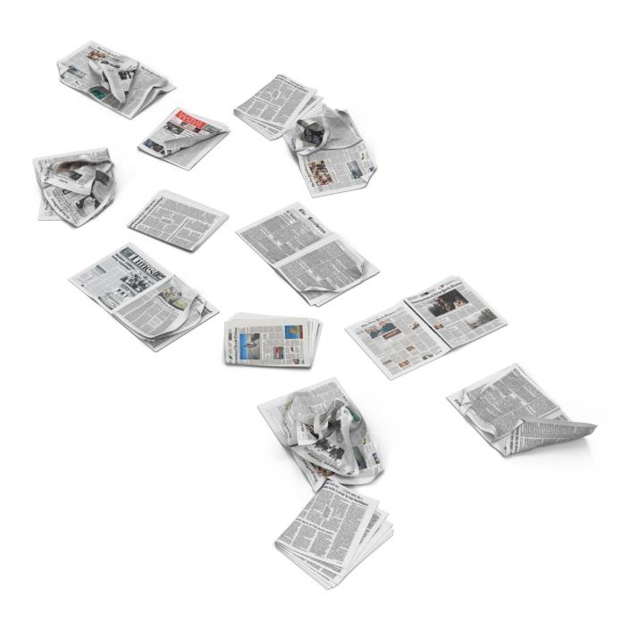 3D Newspaper Litter