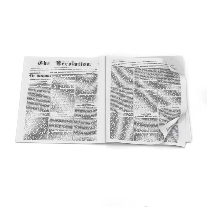 3D Newspaper Litter 2 model