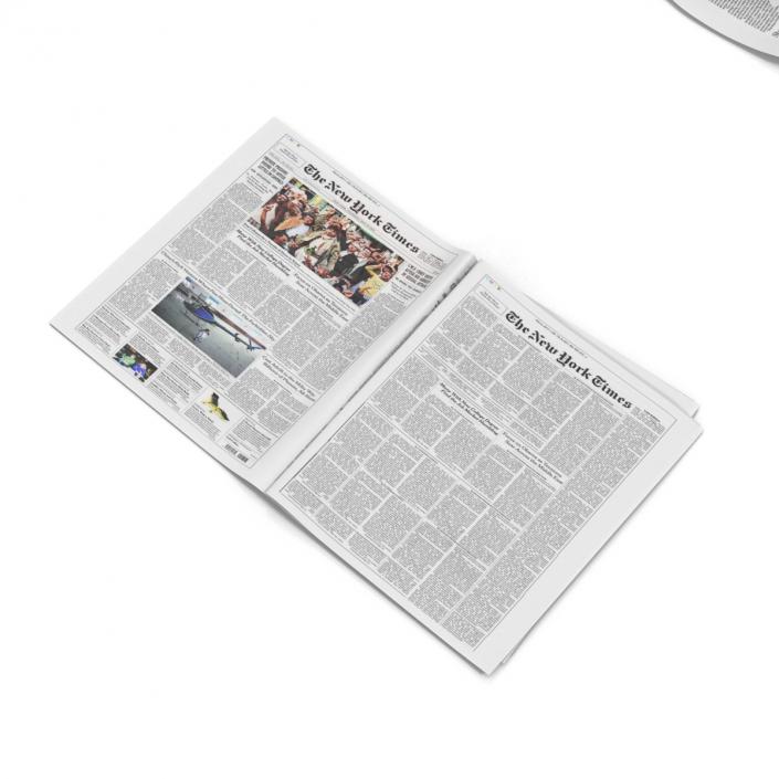 3D Newspaper Litter 2 model