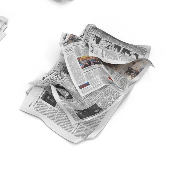 3D Newspaper Litter 2 model