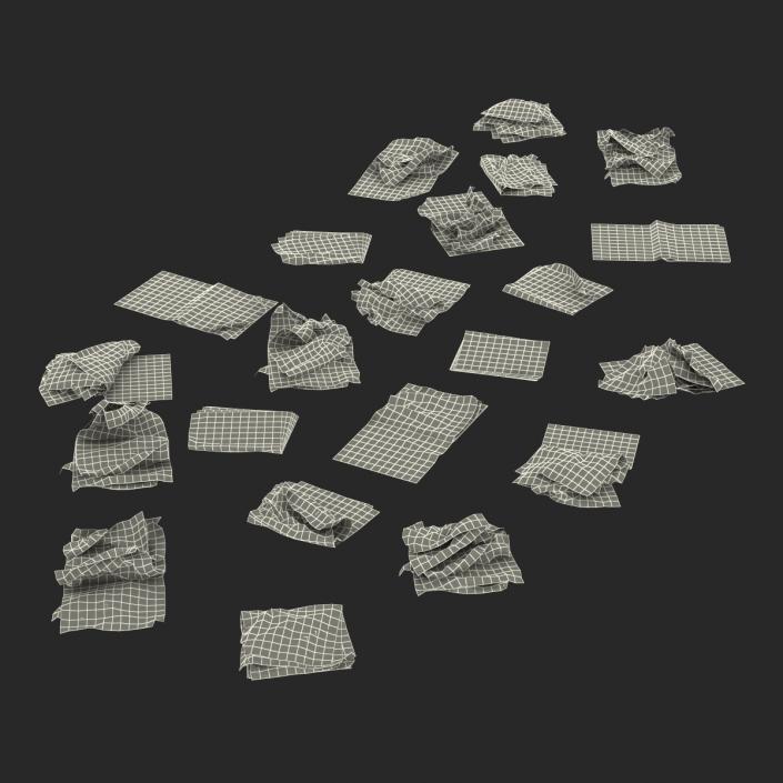 3D Newspaper Litter 2 model