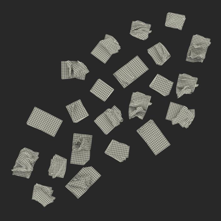 3D Newspaper Litter 2 model