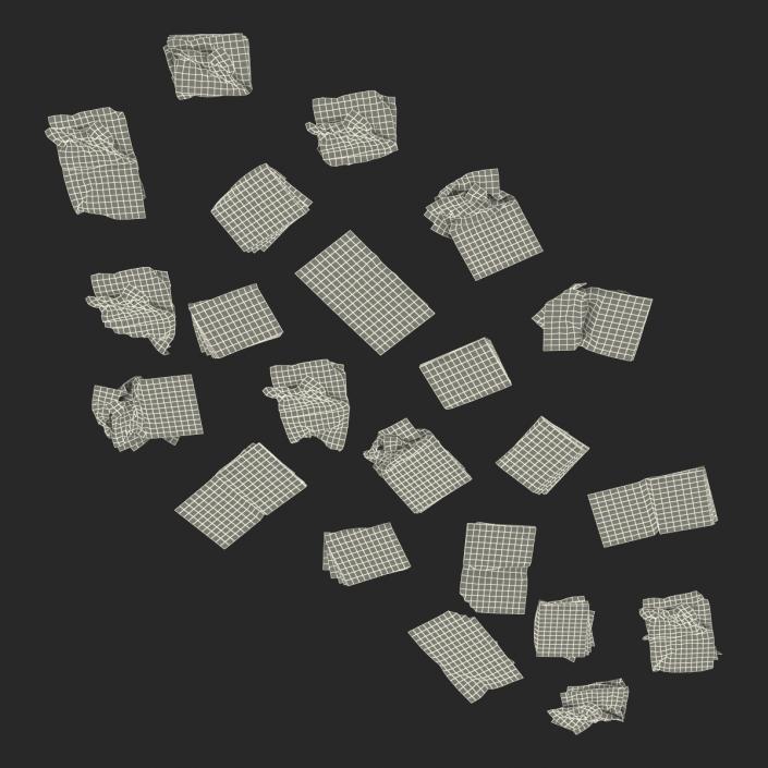 3D Newspaper Litter 2 model