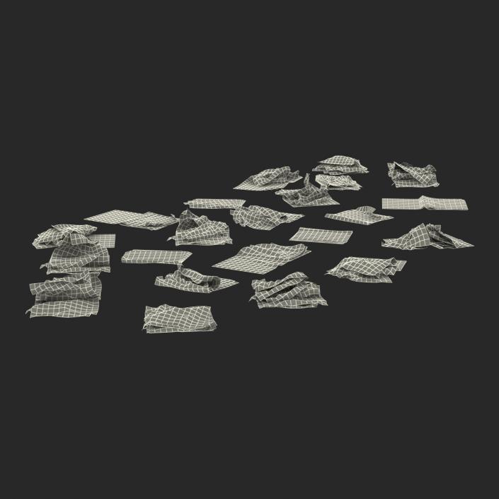 3D Newspaper Litter 2 model