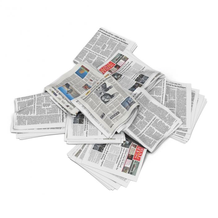 3D Newspaper Litter 3 model