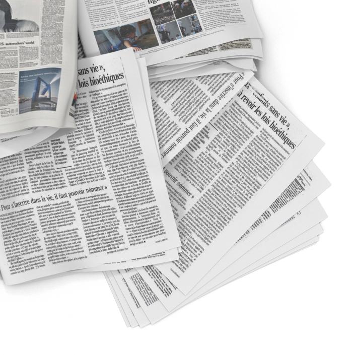 3D Newspaper Litter 3 model