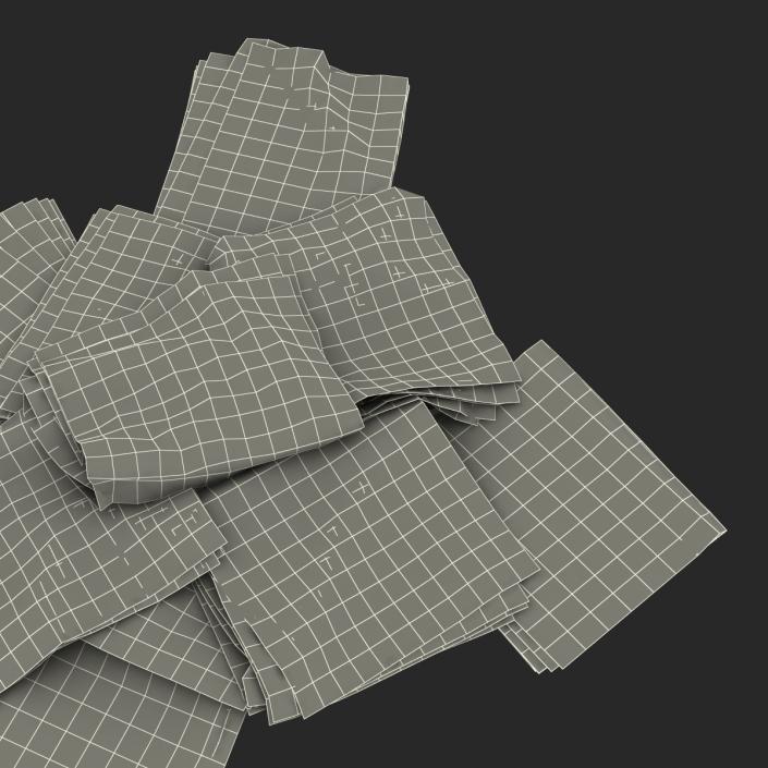 3D Newspaper Litter 3 model