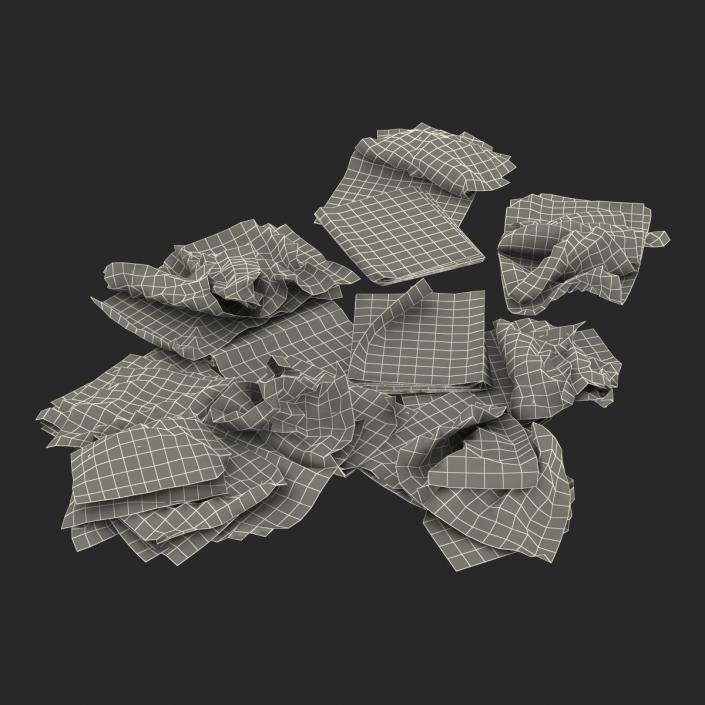 3D Newspaper Litter 4 model