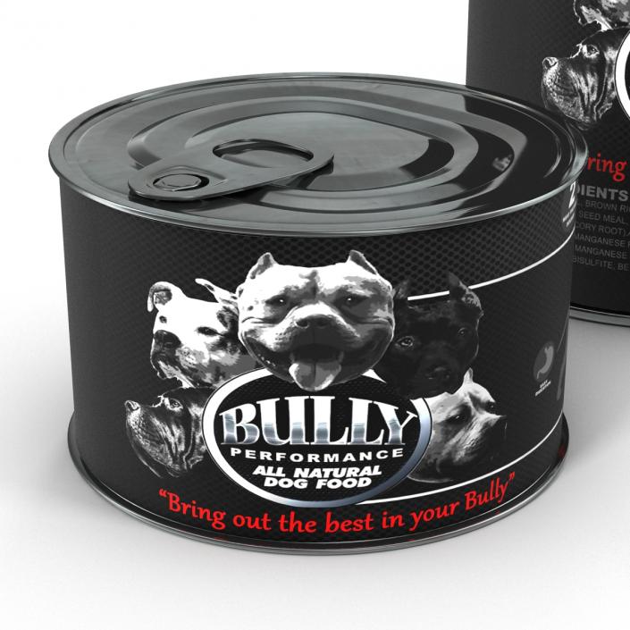 Dog Food Tins 3D Models Set 3D