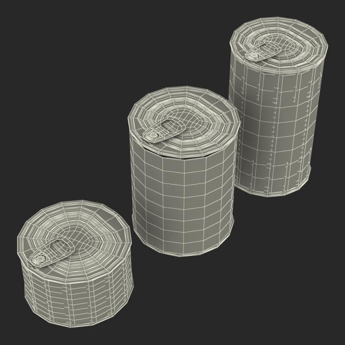 Dog Food Tins 3D Models Set 3D