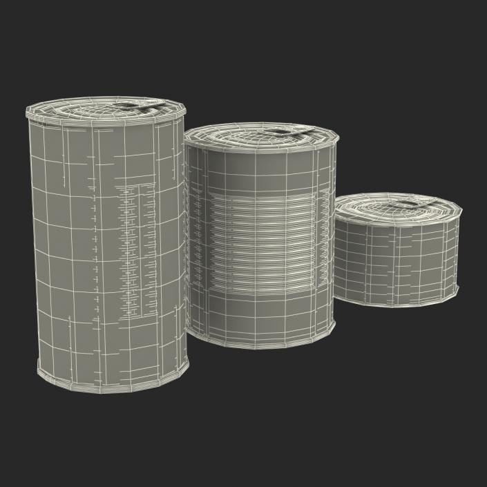 Dog Food Tins 3D Models Set 3D