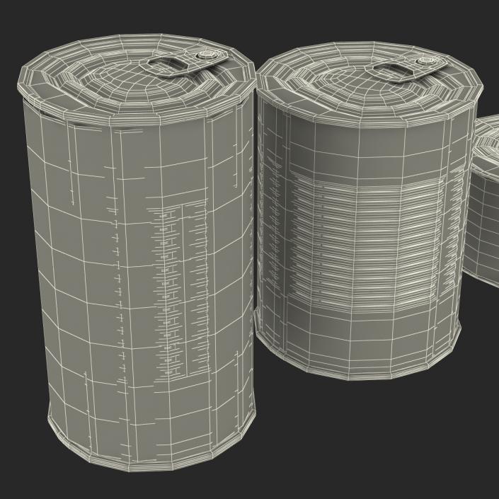 Dog Food Tins 3D Models Set 3D