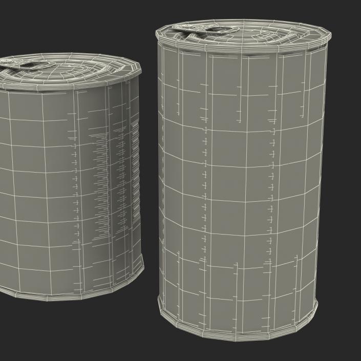 Dog Food Tins 3D Models Set 3D