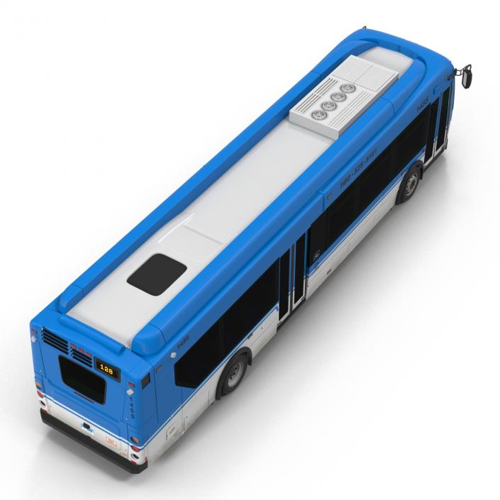 New Flyer Xcelsior XD40 Bus Rigged 3D model