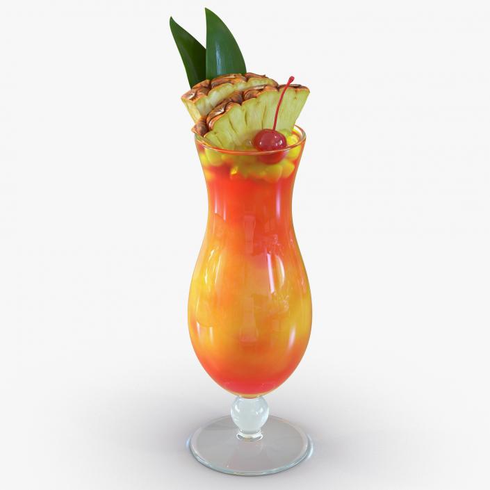 3D Mai Tai Cocktail