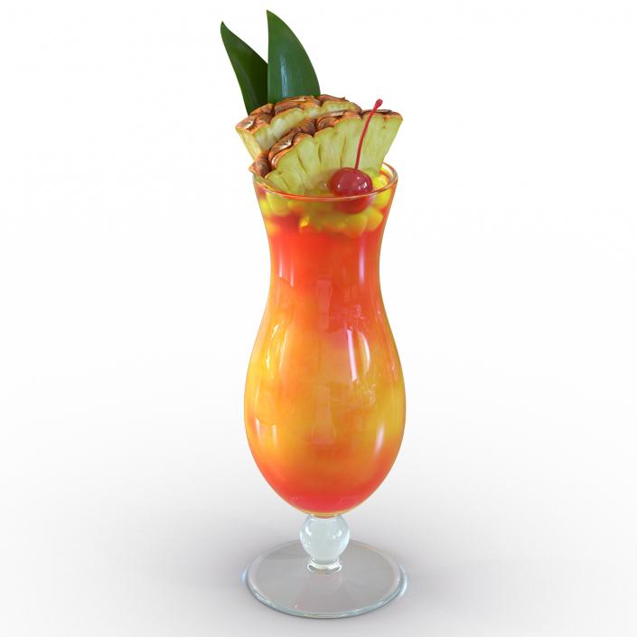 3D Mai Tai Cocktail