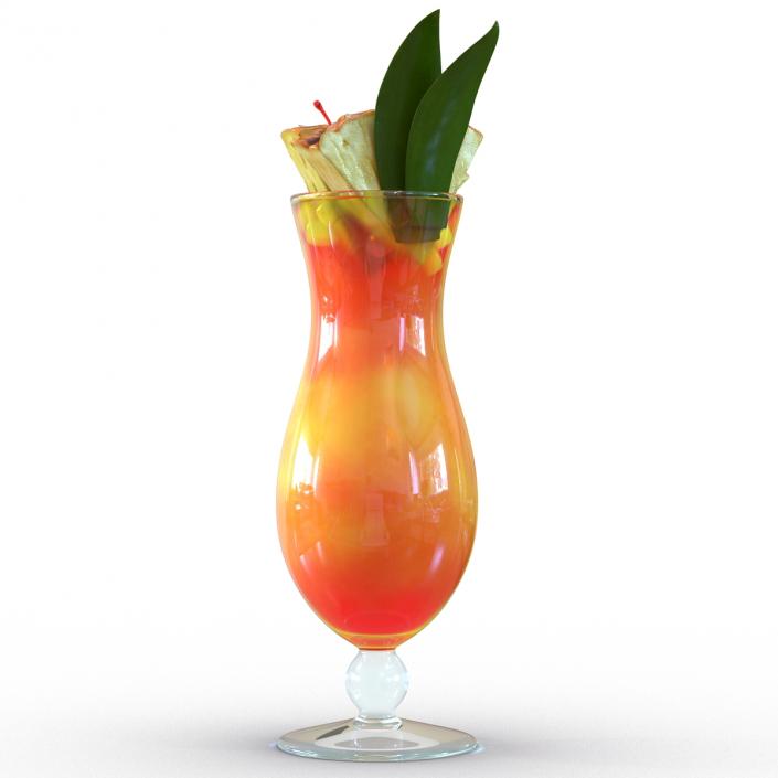 3D Mai Tai Cocktail