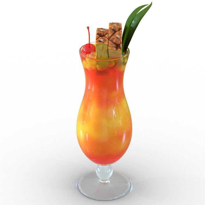 3D Mai Tai Cocktail