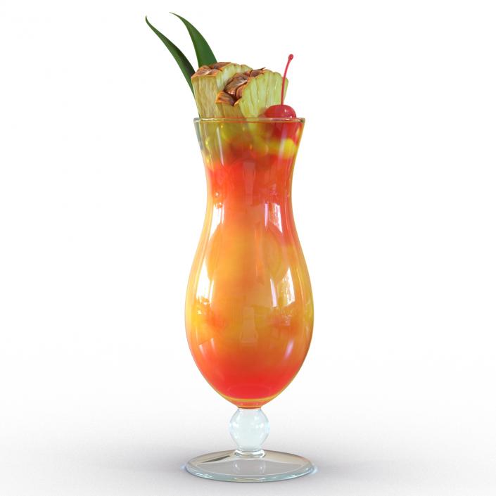 3D Mai Tai Cocktail