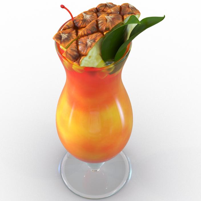 3D Mai Tai Cocktail