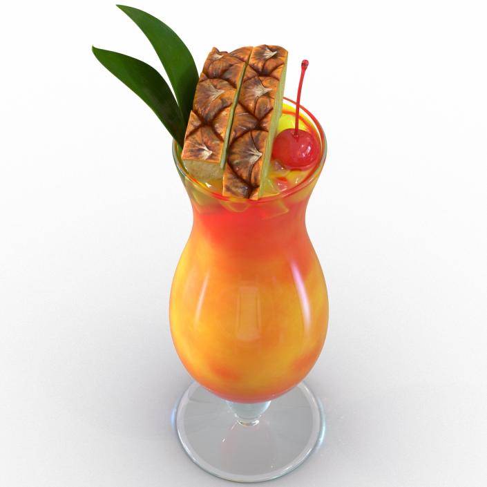 3D Mai Tai Cocktail