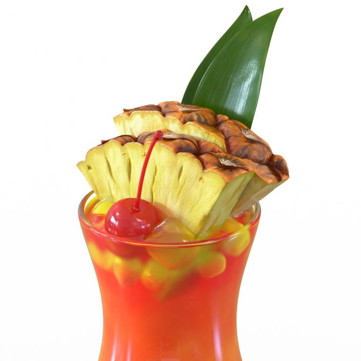 3D Mai Tai Cocktail