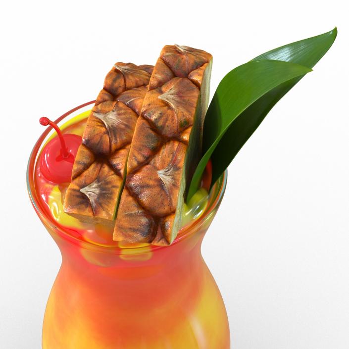 3D Mai Tai Cocktail