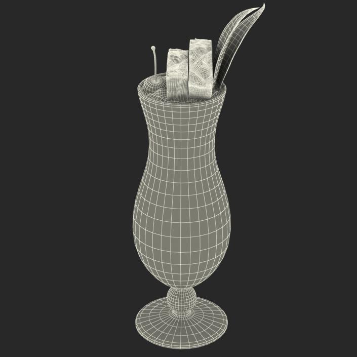 3D Mai Tai Cocktail