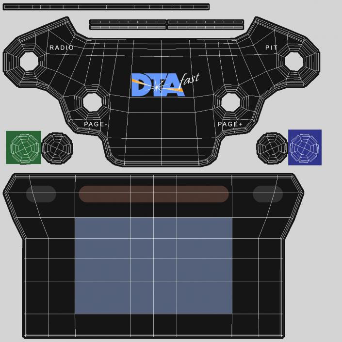 Formula E Race Car Qualcomm Rigged 3D model