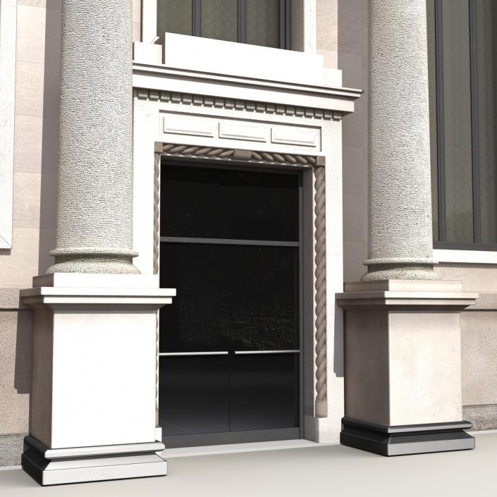 3D Building with Columns