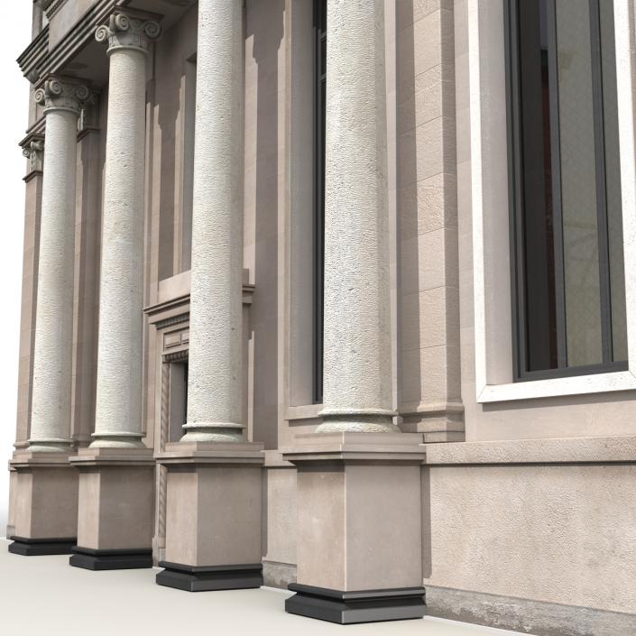 3D Building with Columns