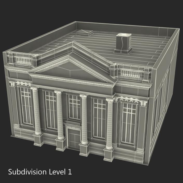 3D Building with Columns