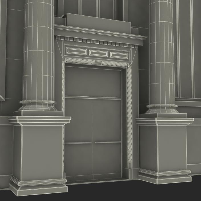 3D Building with Columns