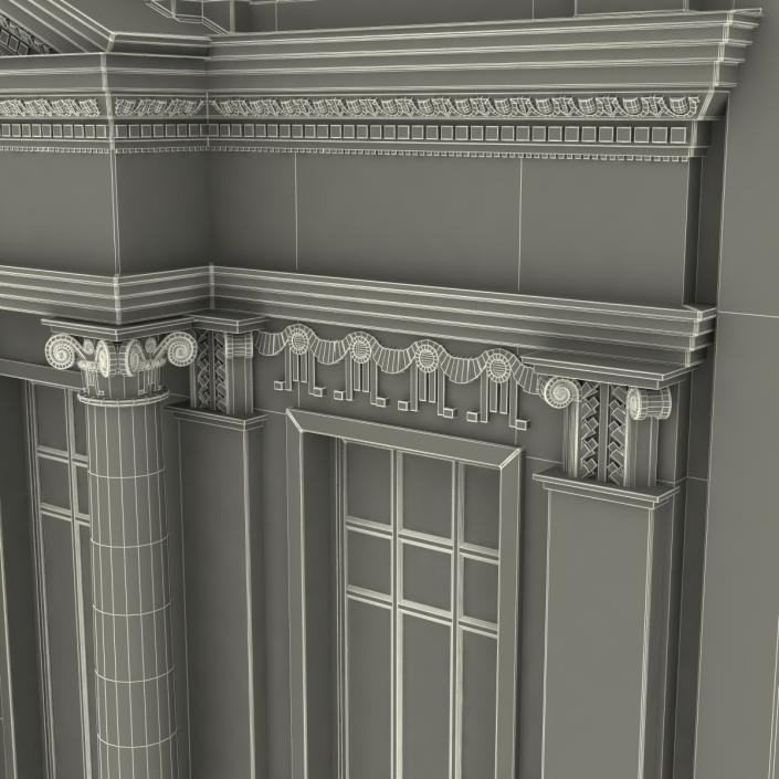 3D Building with Columns