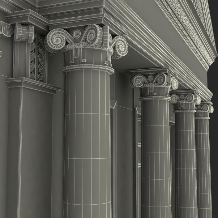 3D Building with Columns