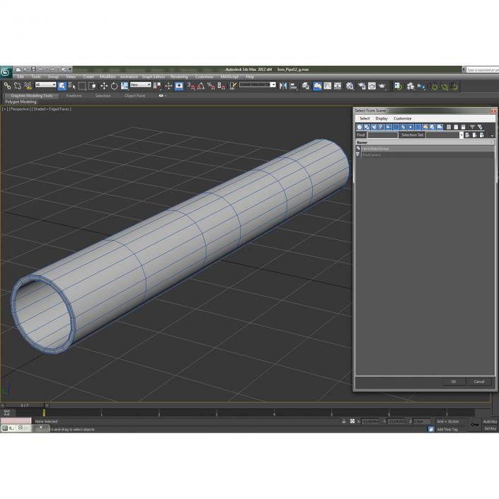 3D Iron Pipe 4