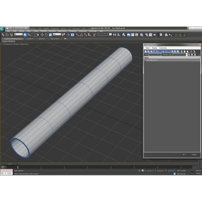 3D Iron Pipe 5