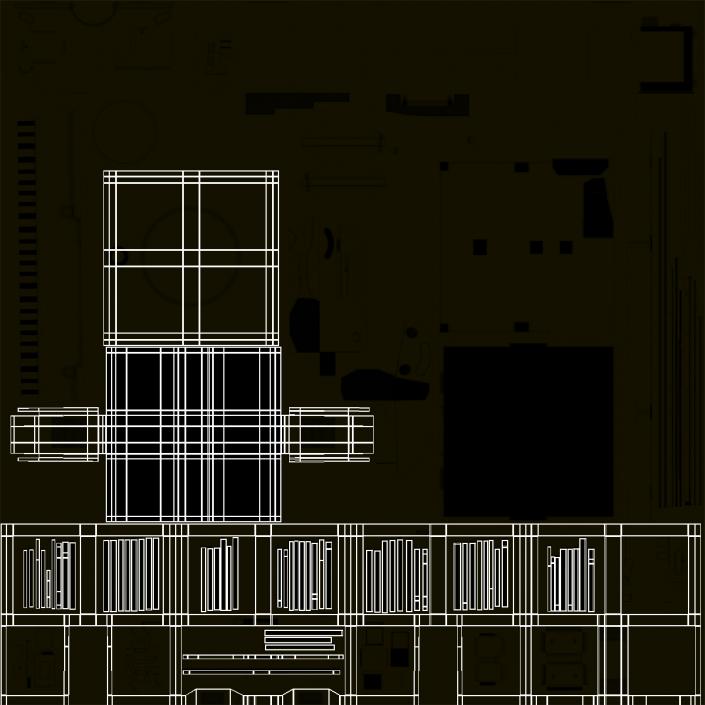 European Remote Sensing Satellite ERS-2 3D model